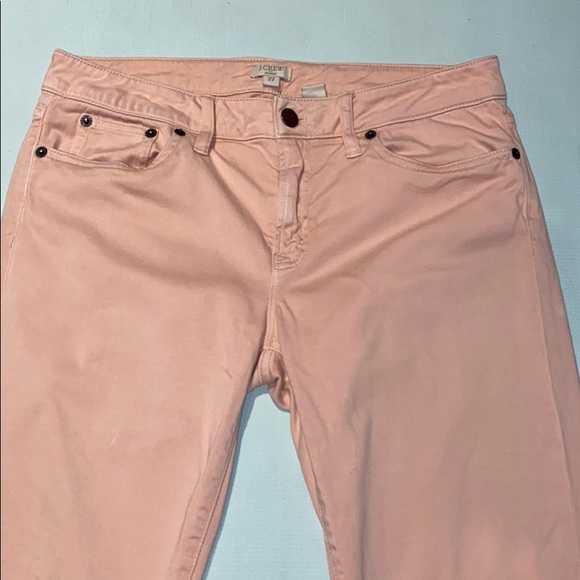 Women’s  J.Crew Pink Mid Rise Skinny Pants 27 - Picture 3 of 10